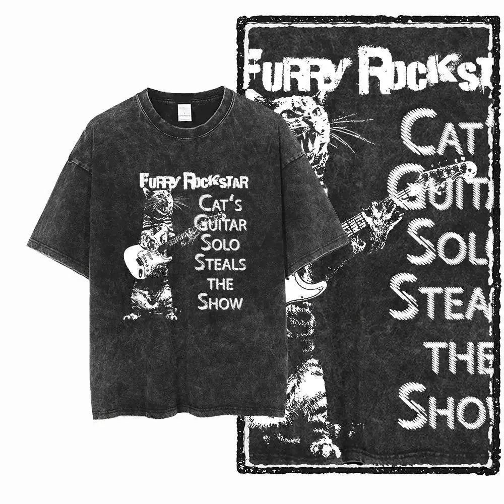 G22 Exclusive Vintage Streetwear Cotton  Men's COOLMIND Graphic T-shirt | Acid Washed  Big Size Cool O-neck men's Tee Tshirt DripNova