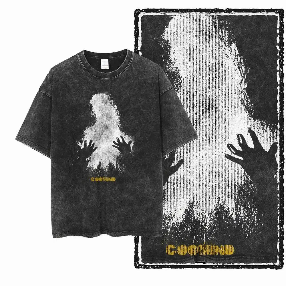 G22 Exclusive Vintage Streetwear Cotton  Men's COOLMIND Graphic T-shirt | Acid Washed  Big Size Cool O-neck men's Tee Tshirt DripNova